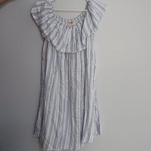 Mossimo Blue and White Stripped Dress Size Medium